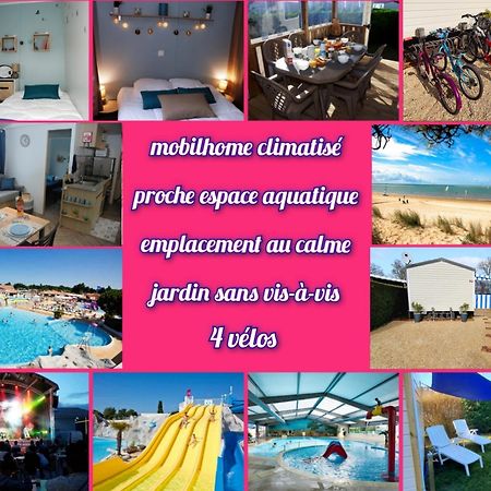 Mobilhome 2Ch Climatise-Terrasse Fermee-4 Velos-Camping 4 Etoiles Les Charmettes Ле-Мат Екстер'єр фото