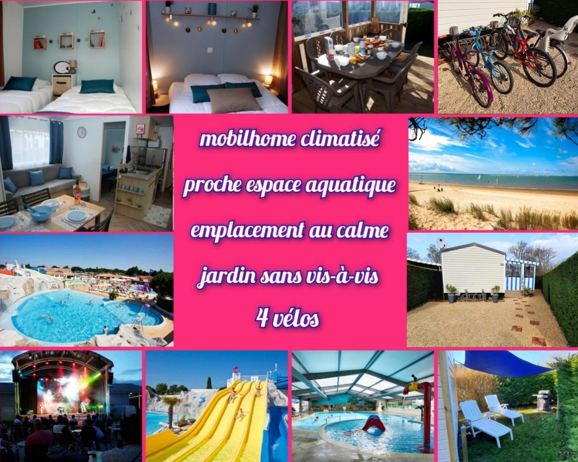 Mobilhome 2Ch Climatise-Terrasse Fermee-4 Velos-Camping 4 Etoiles Les Charmettes Ле-Мат Екстер'єр фото
