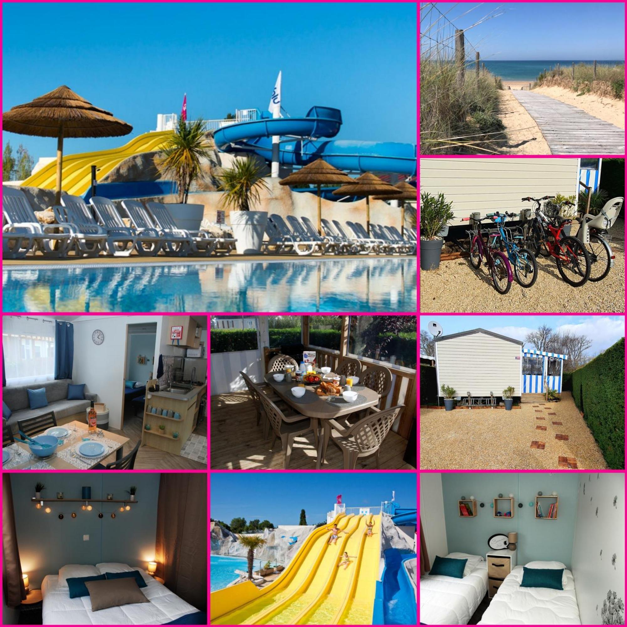 Mobilhome 2Ch Climatise-Terrasse Fermee-4 Velos-Camping 4 Etoiles Les Charmettes Ле-Мат Екстер'єр фото